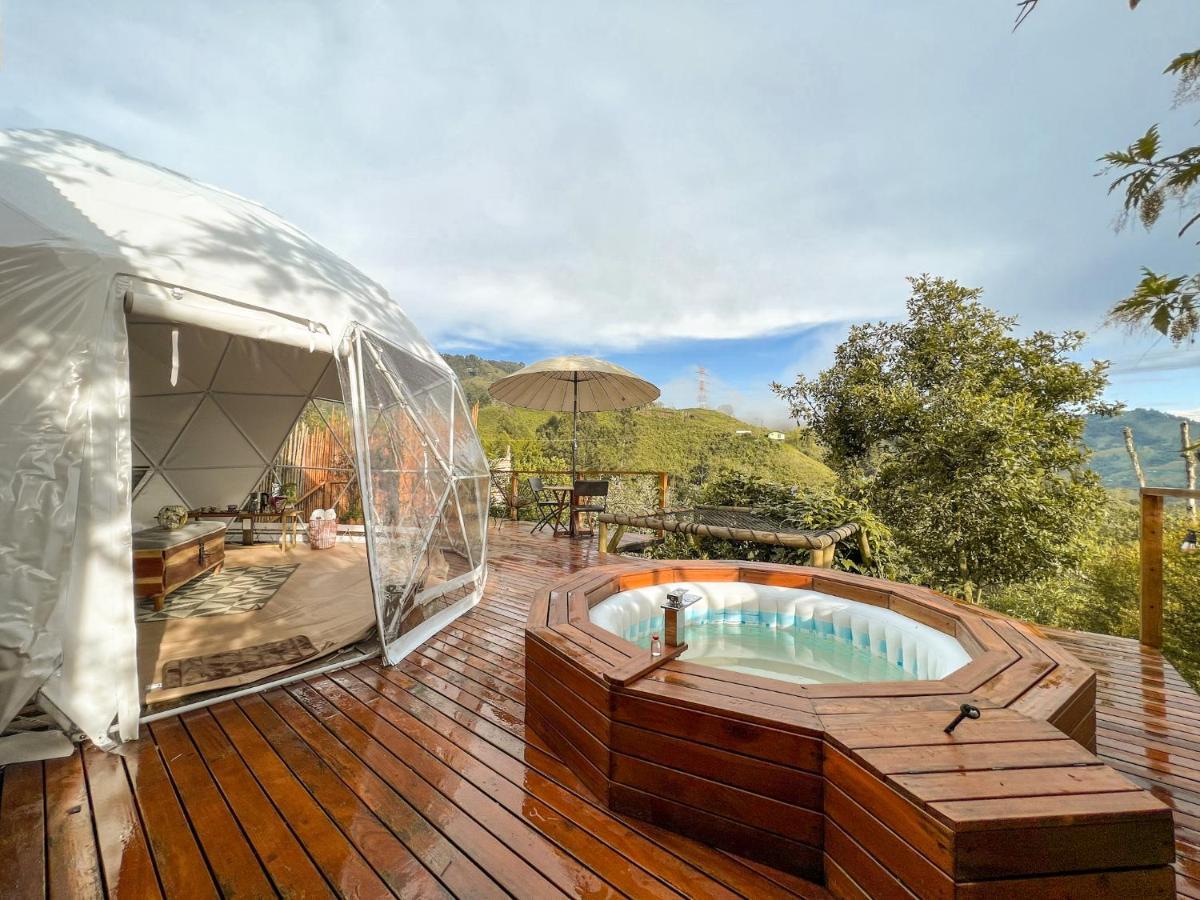 Nazca Glamping Otel Villamaría Dış mekan fotoğraf